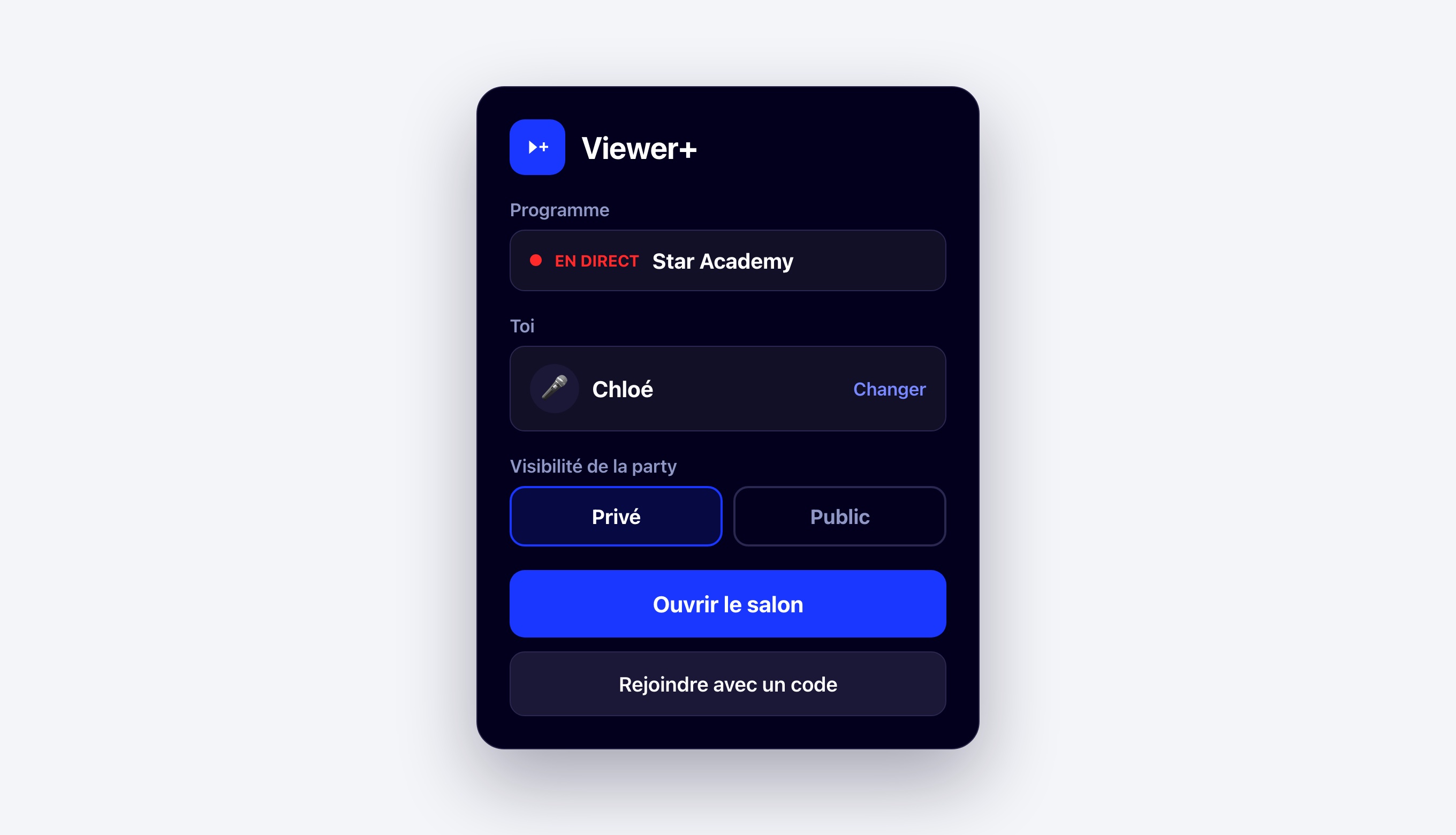 Le panneau Viewer+ ouvert sur la page de HPI