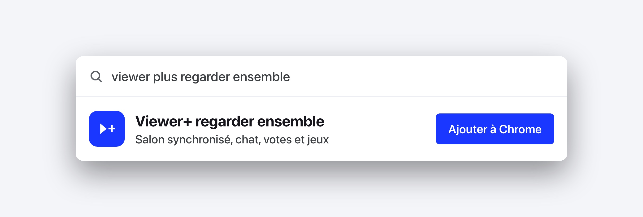 La fiche de l’extension dans le Chrome Web Store